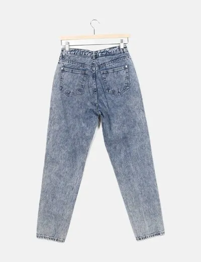 Missguided Jeans mom fit efecto deslavado