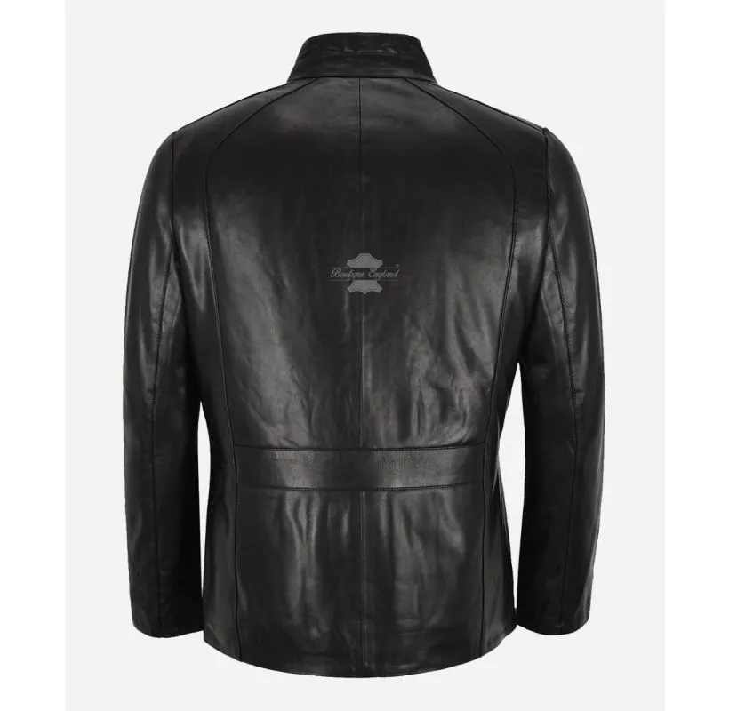 Mission Black Veg Tanned Leather Jacket Black Soft Lambskin Jacket