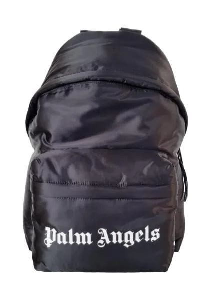 Mochila unisex PALM ANGELS en tejido negro PMNB012