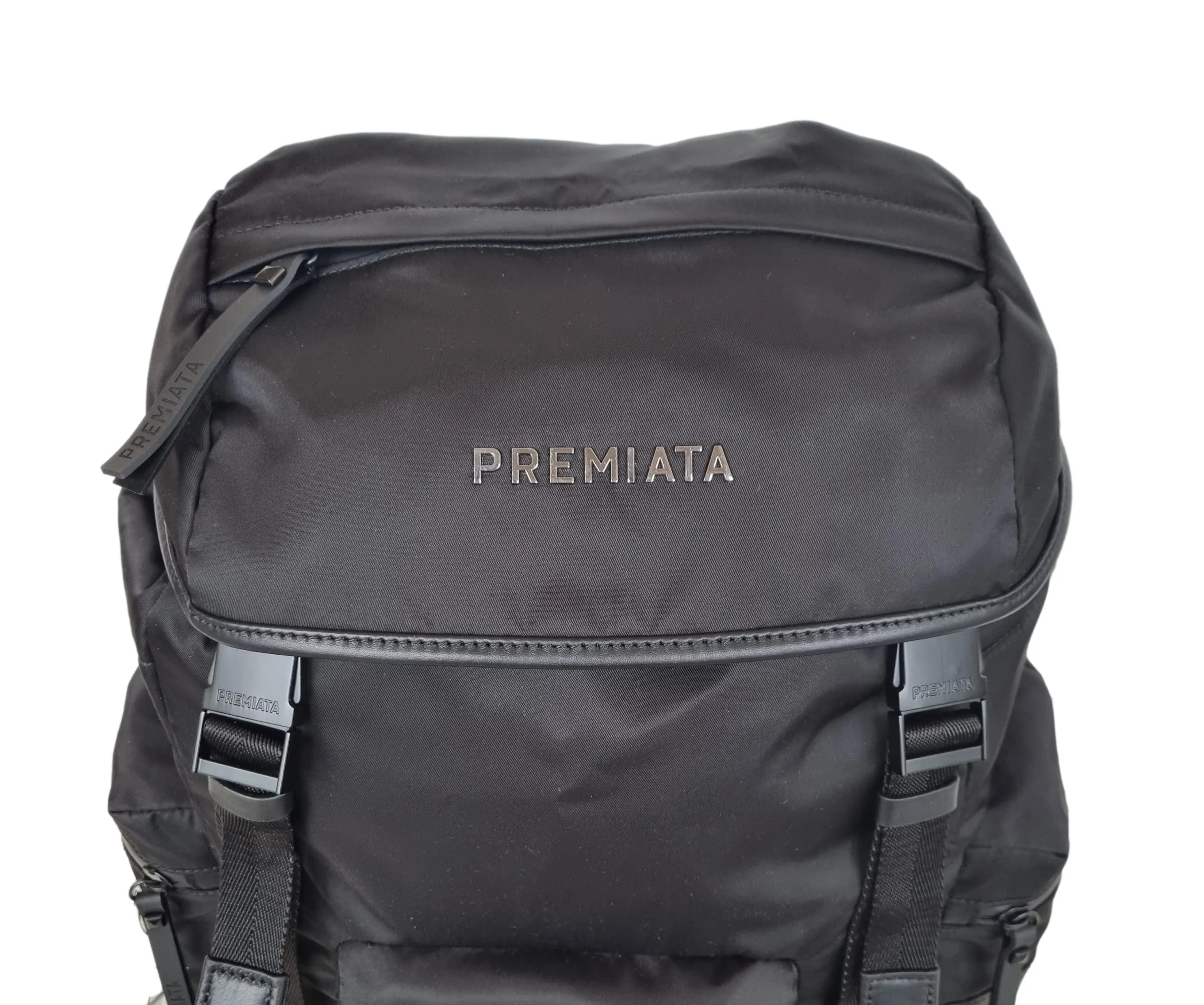 Mochila unisex PREMITA en tejido booker multibolsillos negro