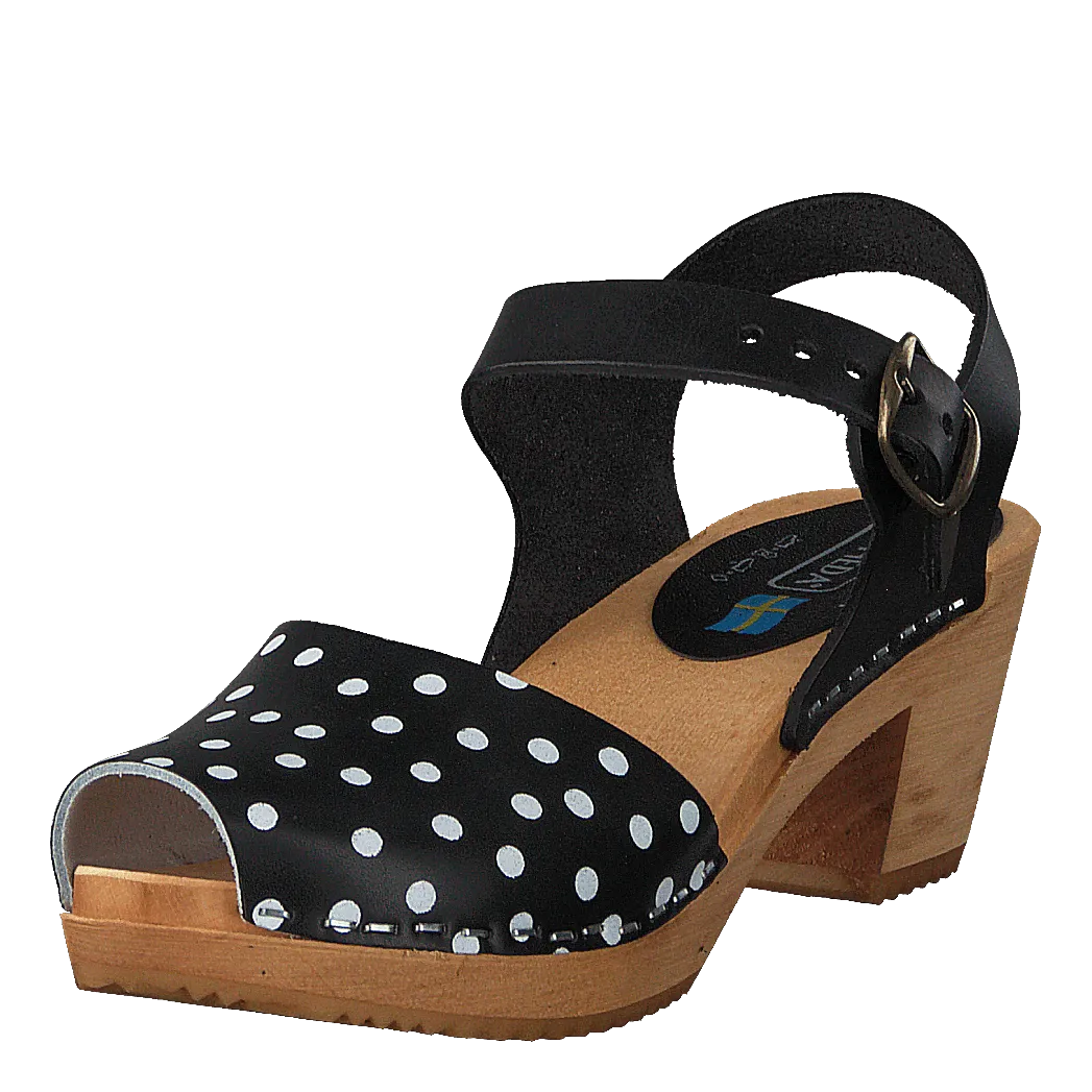 Mohedatoffeln zapatos Moa Pull Black/ Black Dots