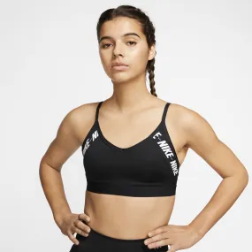 Nike Dri-FIT Indy Logo Sports Bra with Light Support and Padding