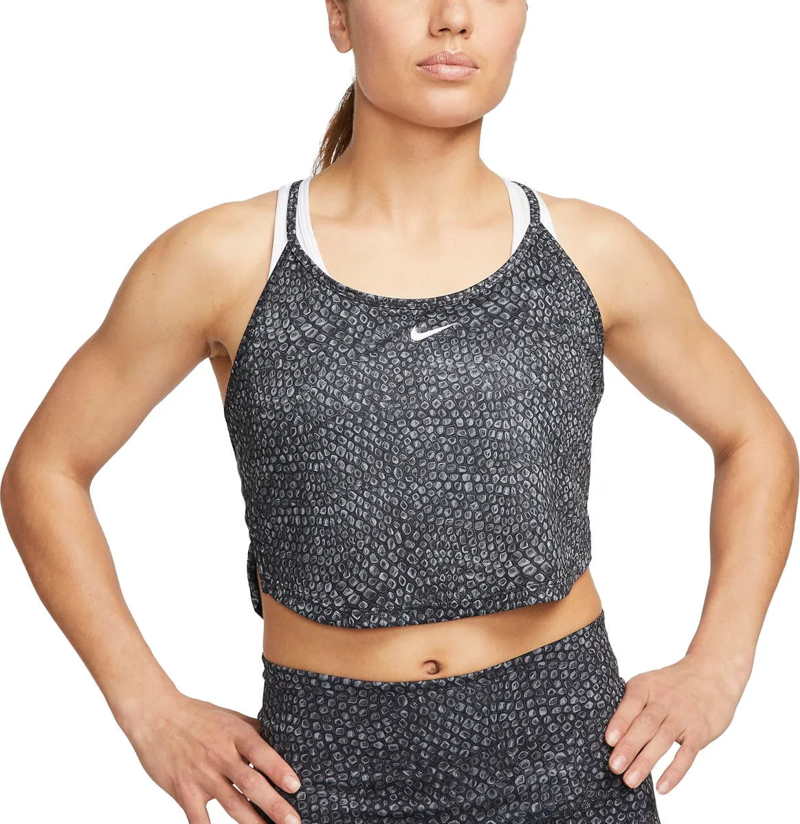 Nike Dri-FIT One Printed Crop Tank Top