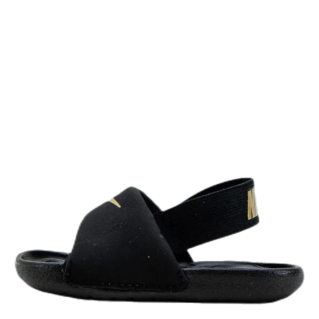 Nike Kawa Baby/Toddler Slides BLACK/METALLIC GOLD