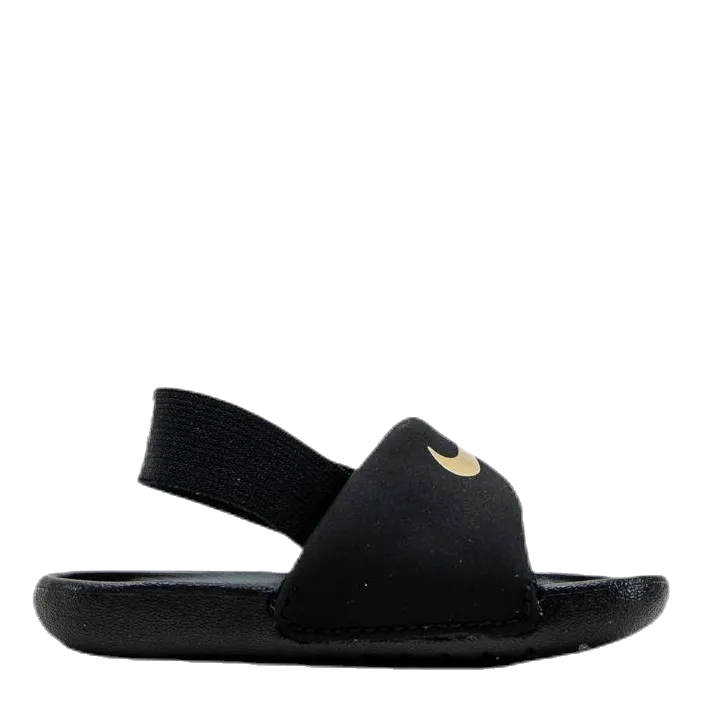 Nike Kawa Baby/Toddler Slides BLACK/METALLIC GOLD