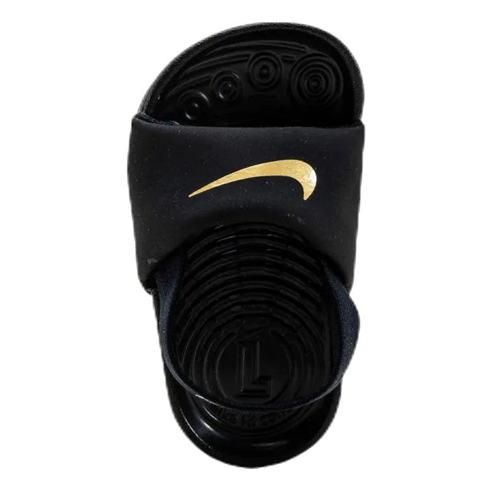 Nike Kawa Baby/Toddler Slides BLACK/METALLIC GOLD