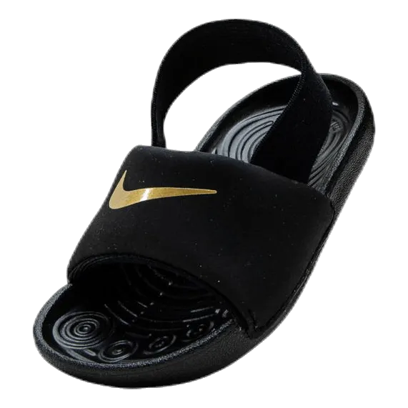 Nike Kawa Baby/Toddler Slides BLACK/METALLIC GOLD