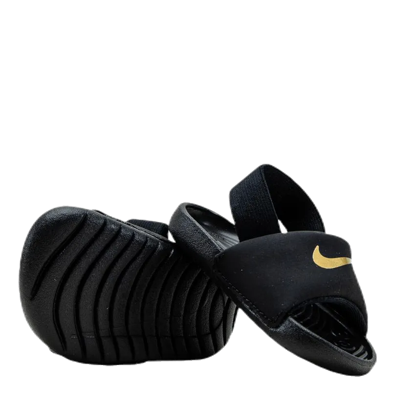 Nike Kawa Baby/Toddler Slides BLACK/METALLIC GOLD