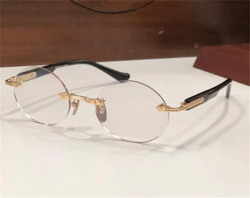 Nuevo diseño de gafas de moda GAJAS ópticas Deep III marco redondo Vintage de estilo simple y versátil con caja puede hacer lent