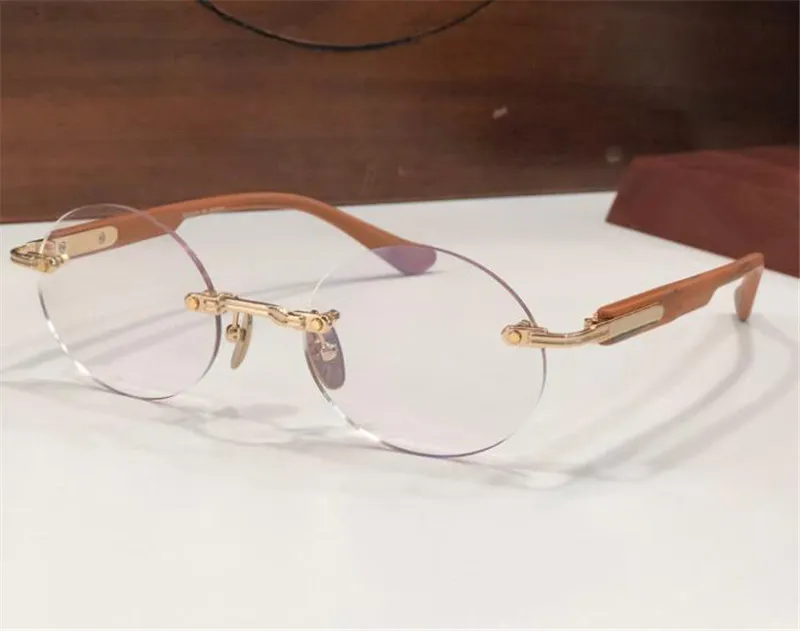 Nuevo diseño de gafas de moda GAJAS ópticas Deep III marco redondo Vintage de estilo simple y versátil con caja puede hacer lent