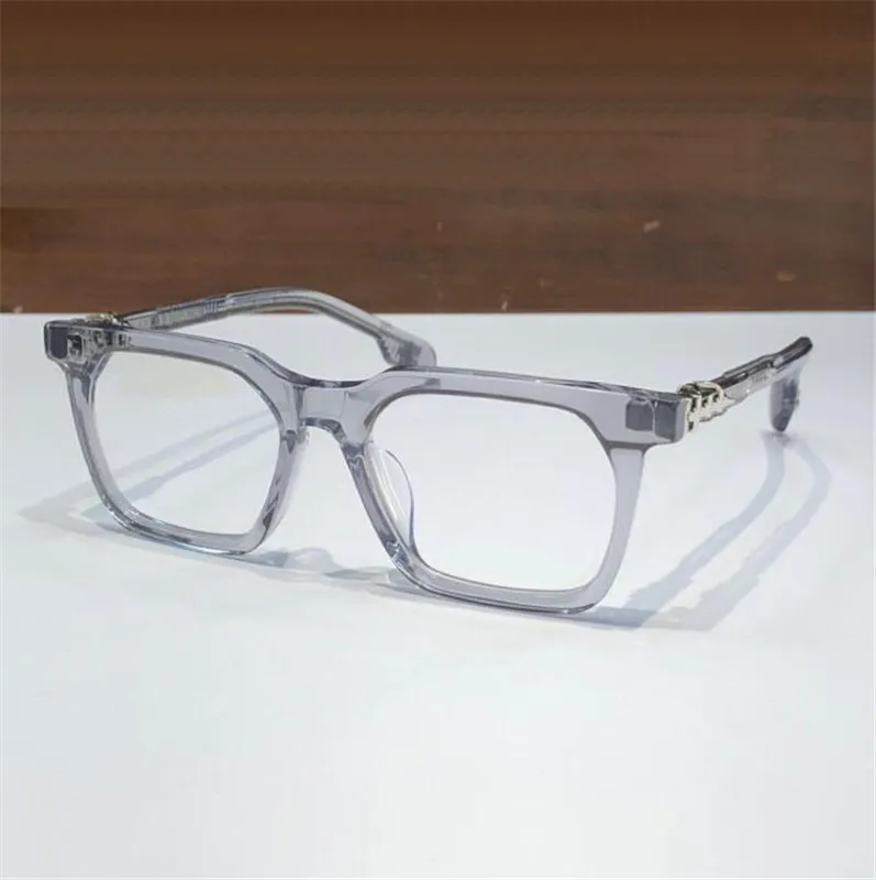 Nuevo diseño de moda, gafas ópticas cuadradas retro, montura de tablón de acetato 8266, gafas transparentes de forma versátil de