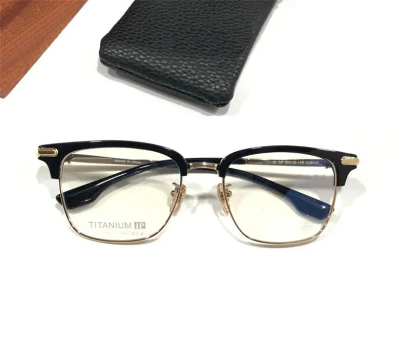 Nuevo diseño de moda ojo de gato marco de titanio gafas ópticas 8148 estilo retro simple y versátil con caja puede hacer lentes 