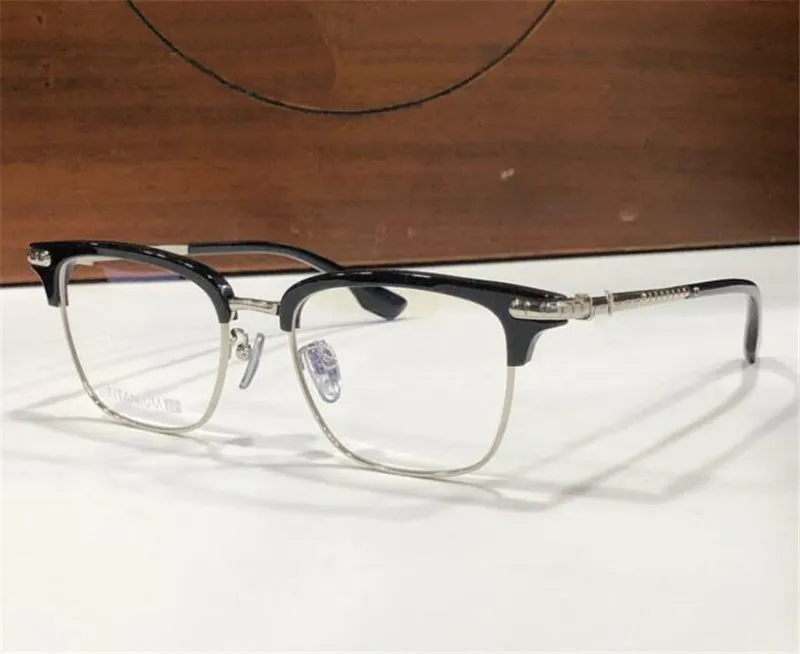 Nuevo diseño de moda ojo de gato marco de titanio gafas ópticas 8148 estilo retro simple y versátil con caja puede hacer lentes 