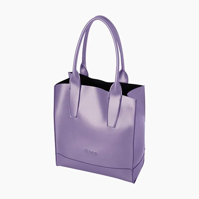 O bag suy lila metal con mango