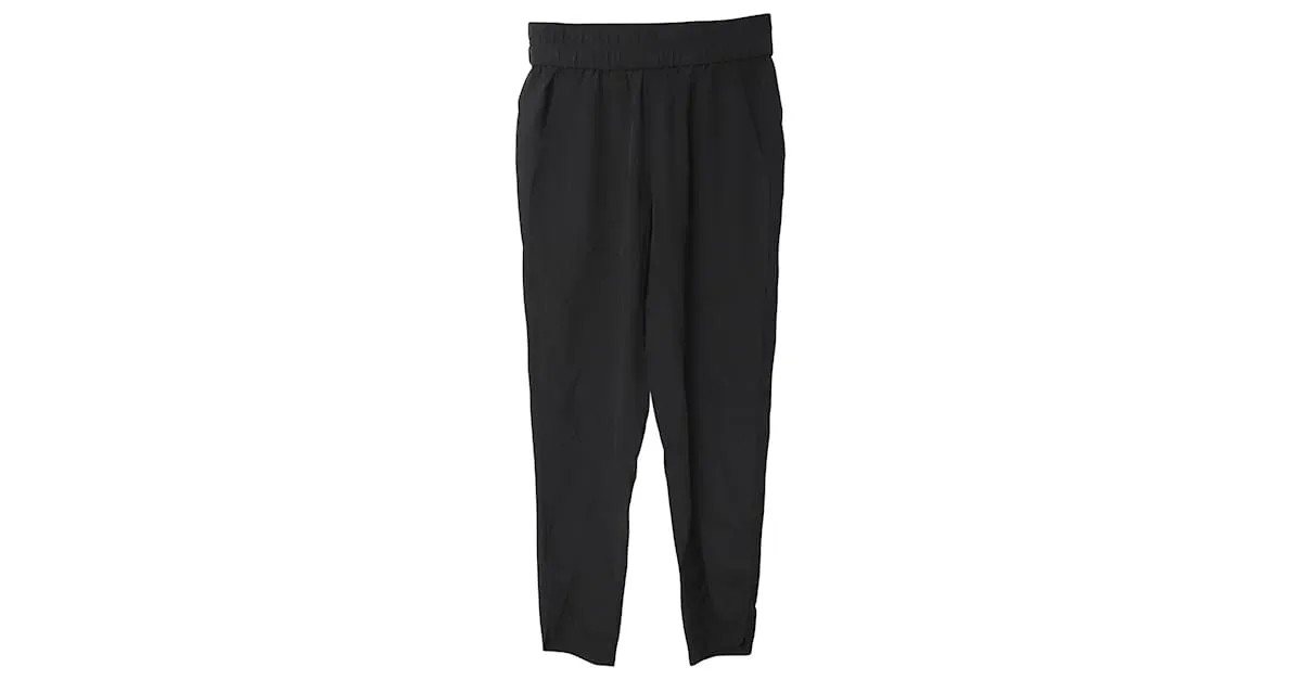 Pantalones de pernera recta Alexander Wang en viscosa negra Negro 