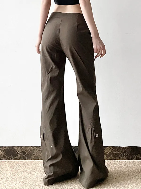 Pantalones de pernera recta con bolsillo Street