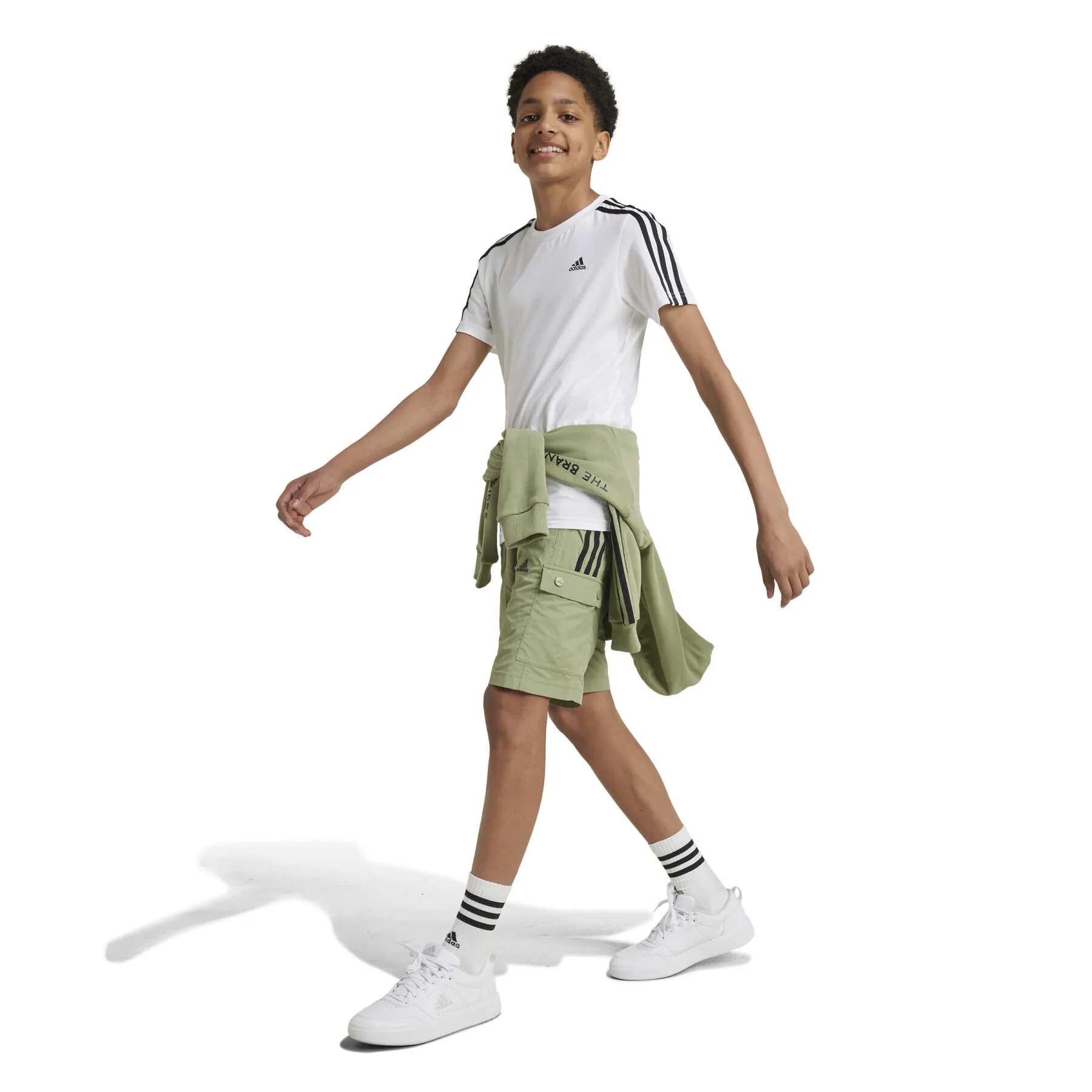 Pantalón corto cargo tejido para niños adidas Street Jam