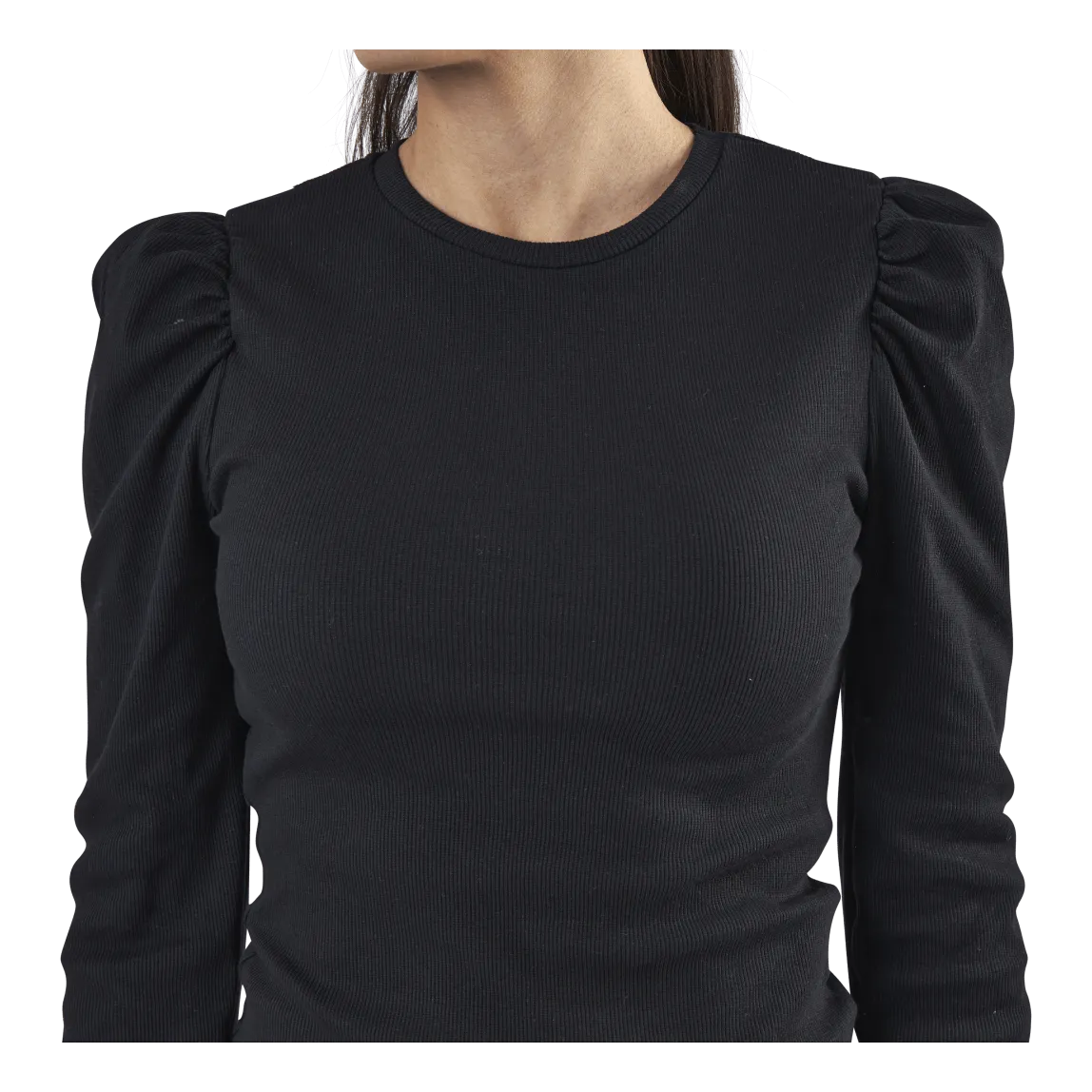 Pieces Anna Ls Top Black