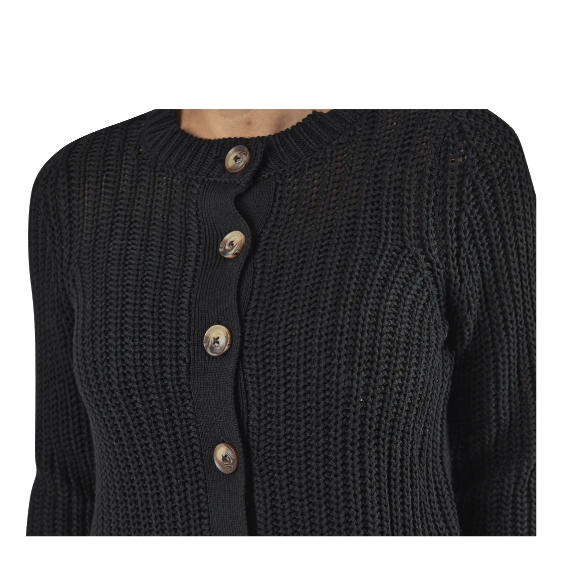 Pieces Petula Ls  Knit Cardigan Black