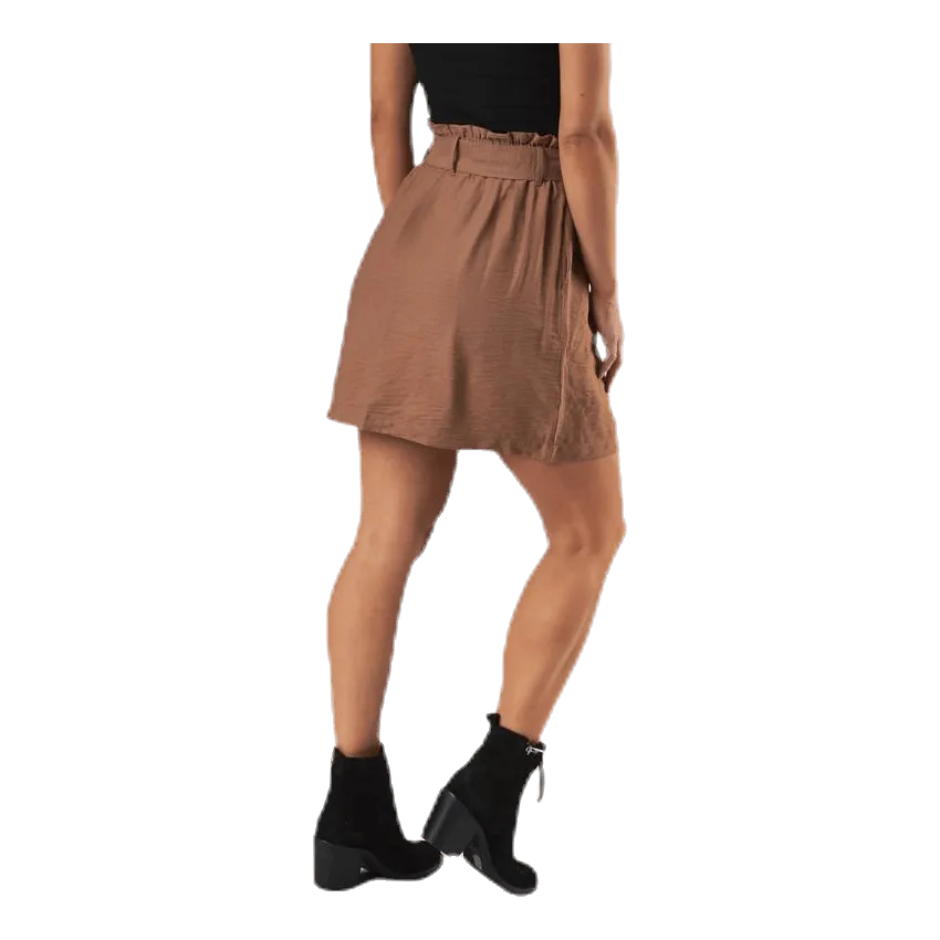 Pieces Ykke Hw Skirt Brown