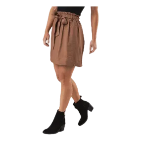 Pieces Ykke Hw Skirt Brown