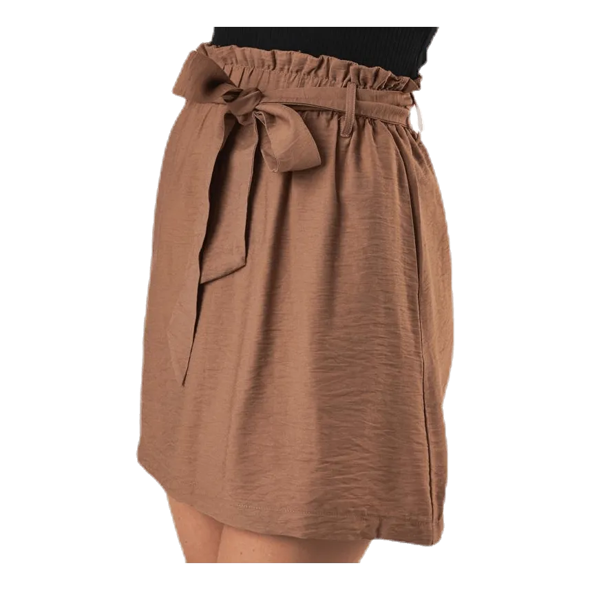 Pieces Ykke Hw Skirt Brown