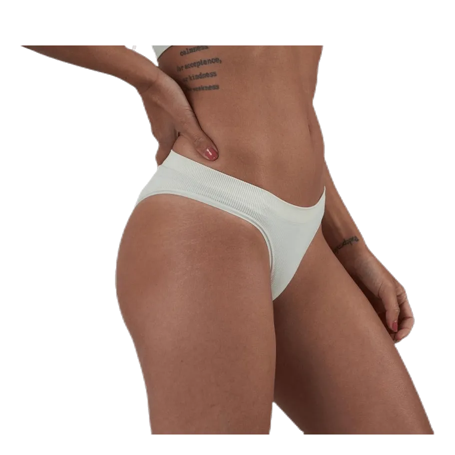 Pieces Ymmi Rib Brief 2-Pack White