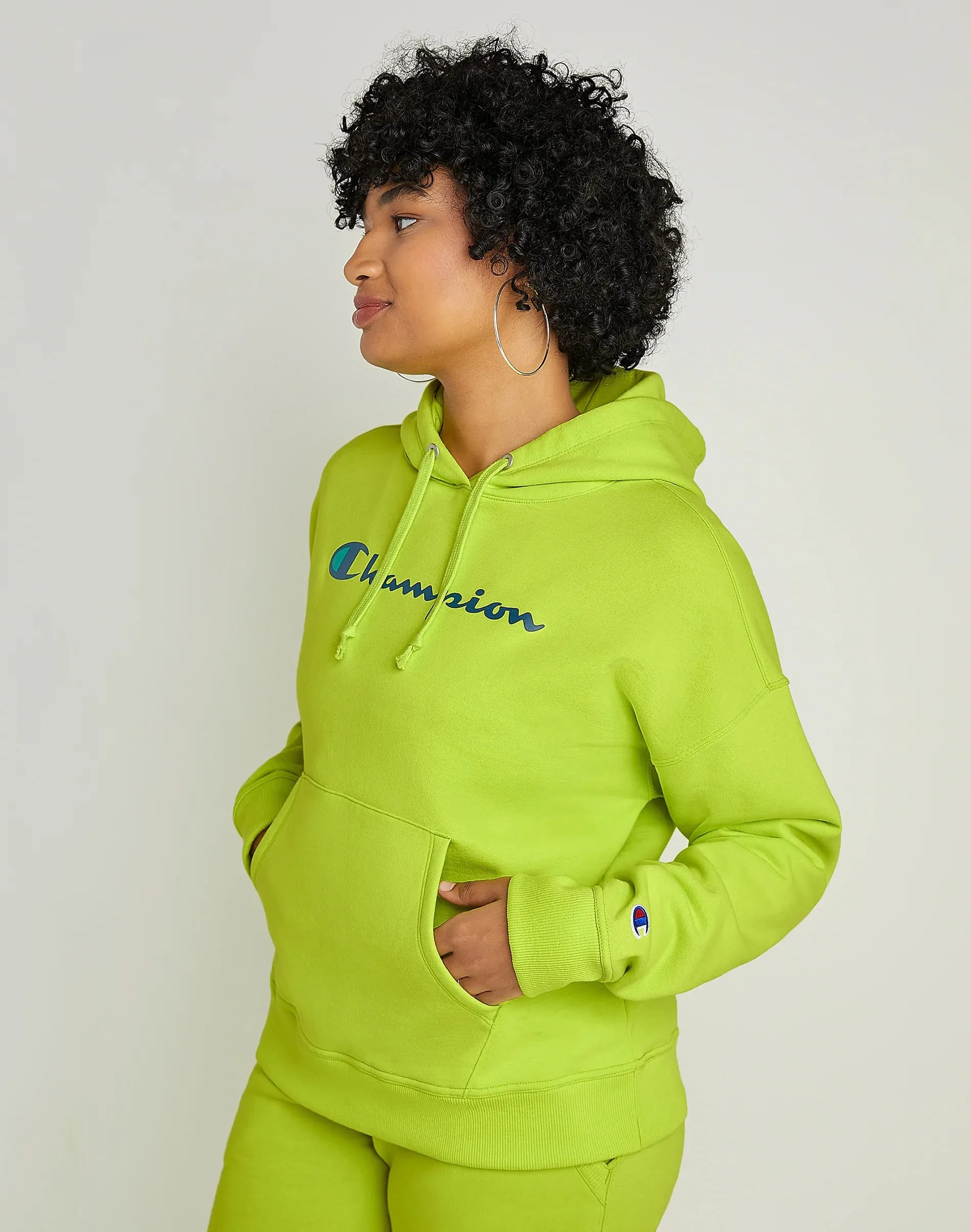 Polera para Mujer CHAMPION SIN ZIP POWERBLEND RELAXED HOODIE 04W