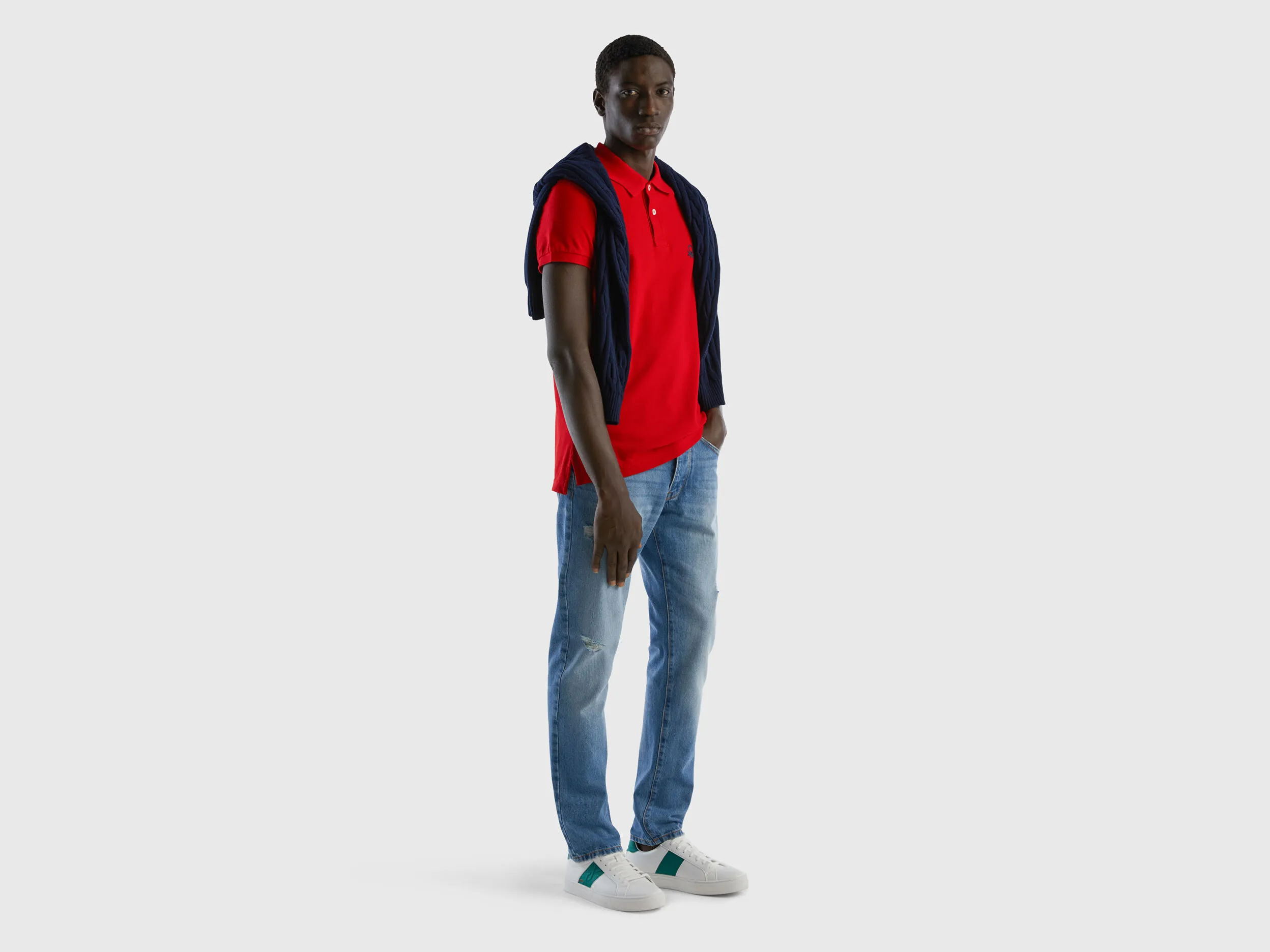 Polo rojo slim fit