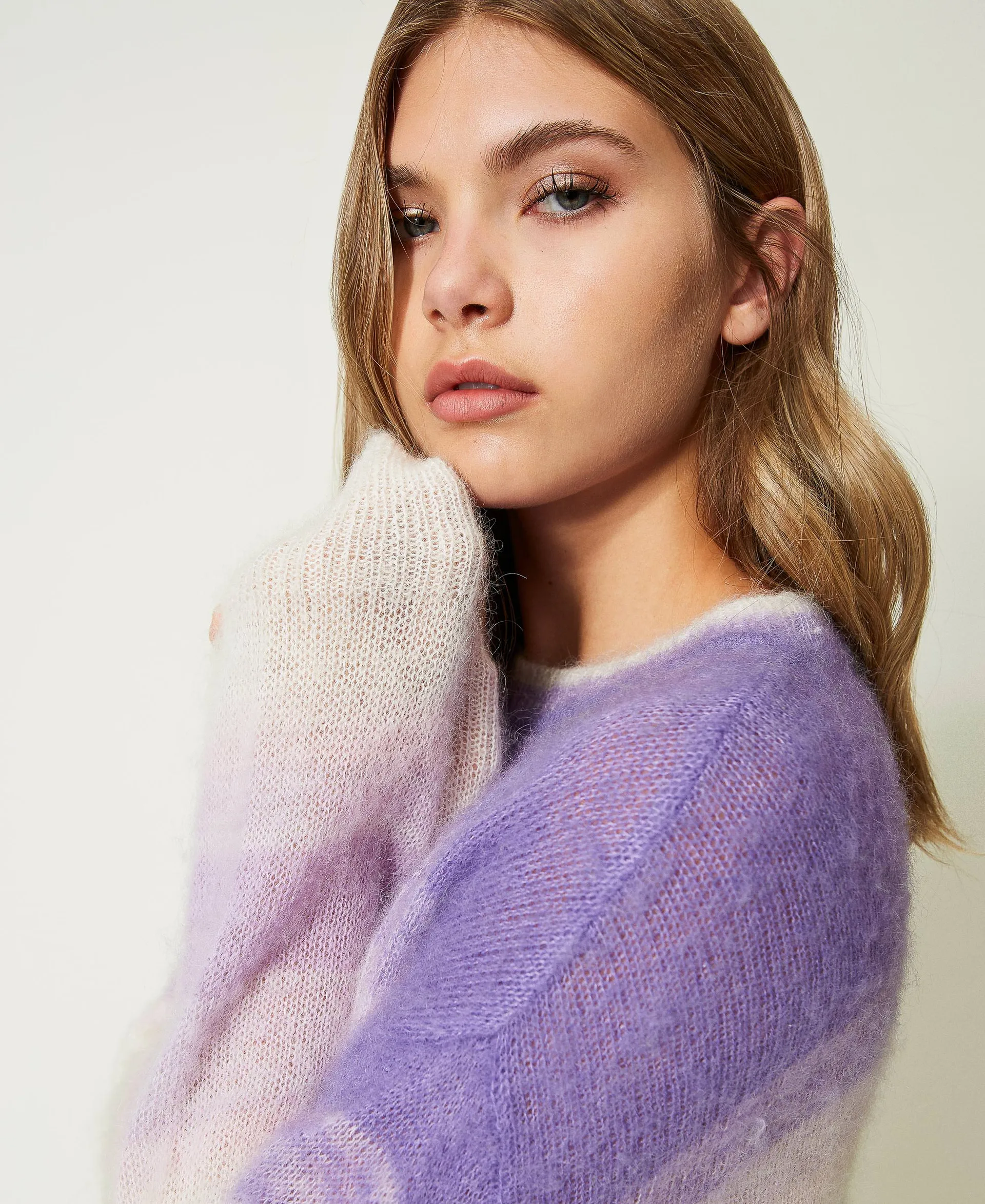 Pull boxy MYFO en laine et mohair