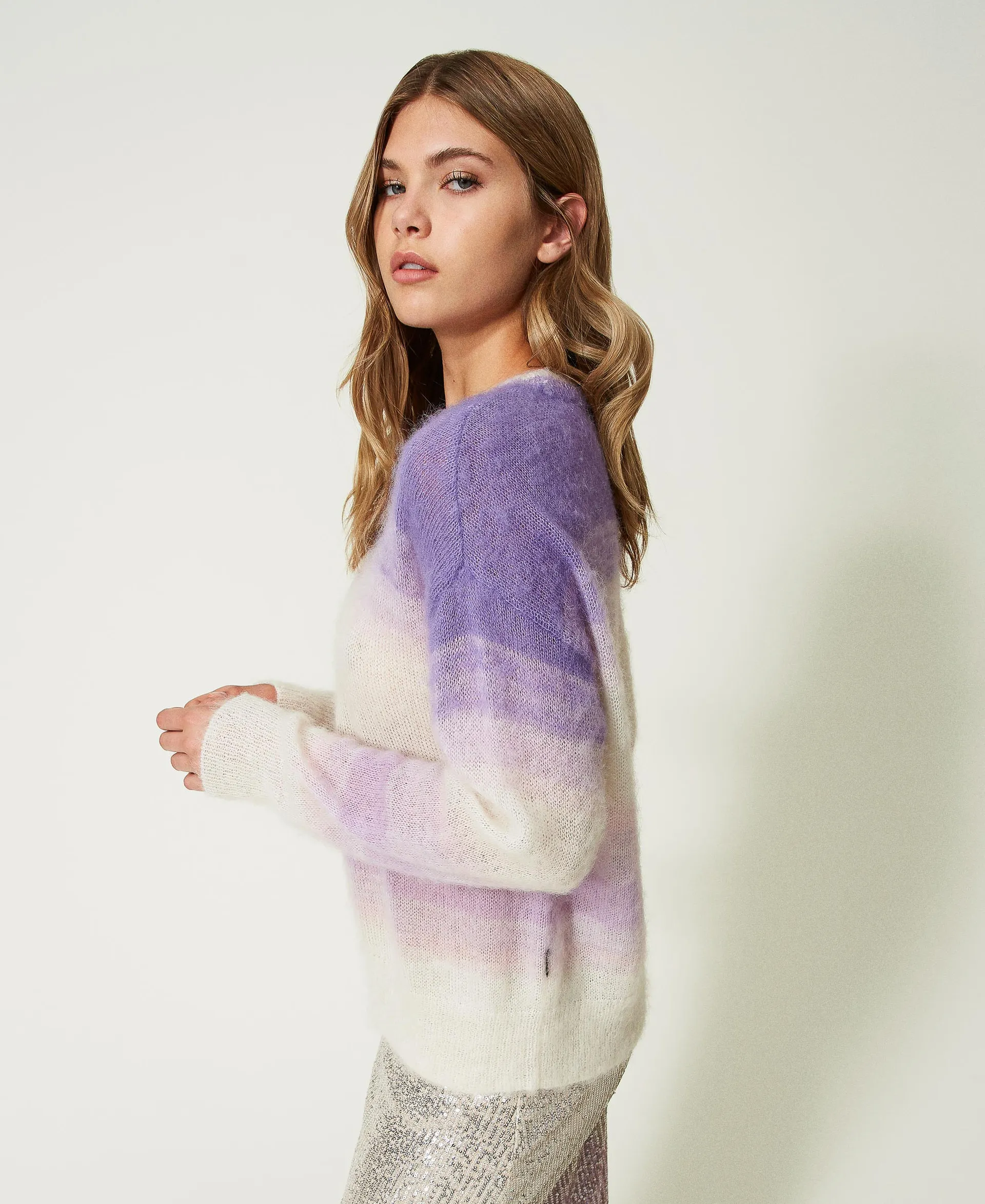 Pull boxy MYFO en laine et mohair