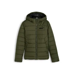 Puma Ess Hooded Padded Jacket Dark Olive