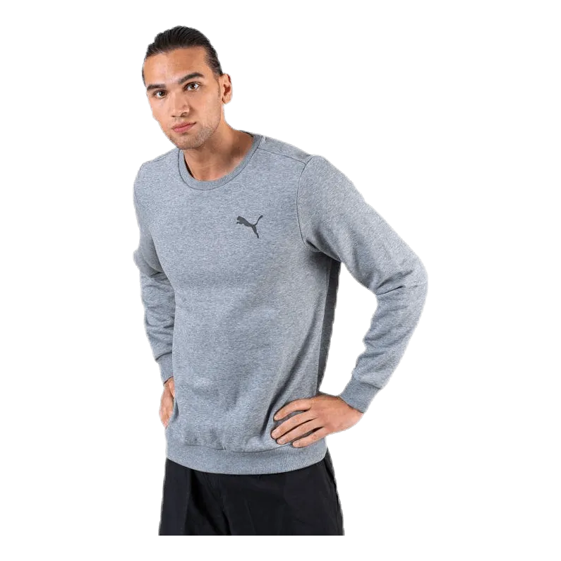 Puma Essential Logo Crew Sweat FL Grey