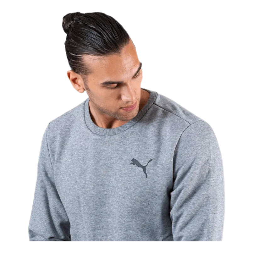 Puma Essential Logo Crew Sweat FL Grey