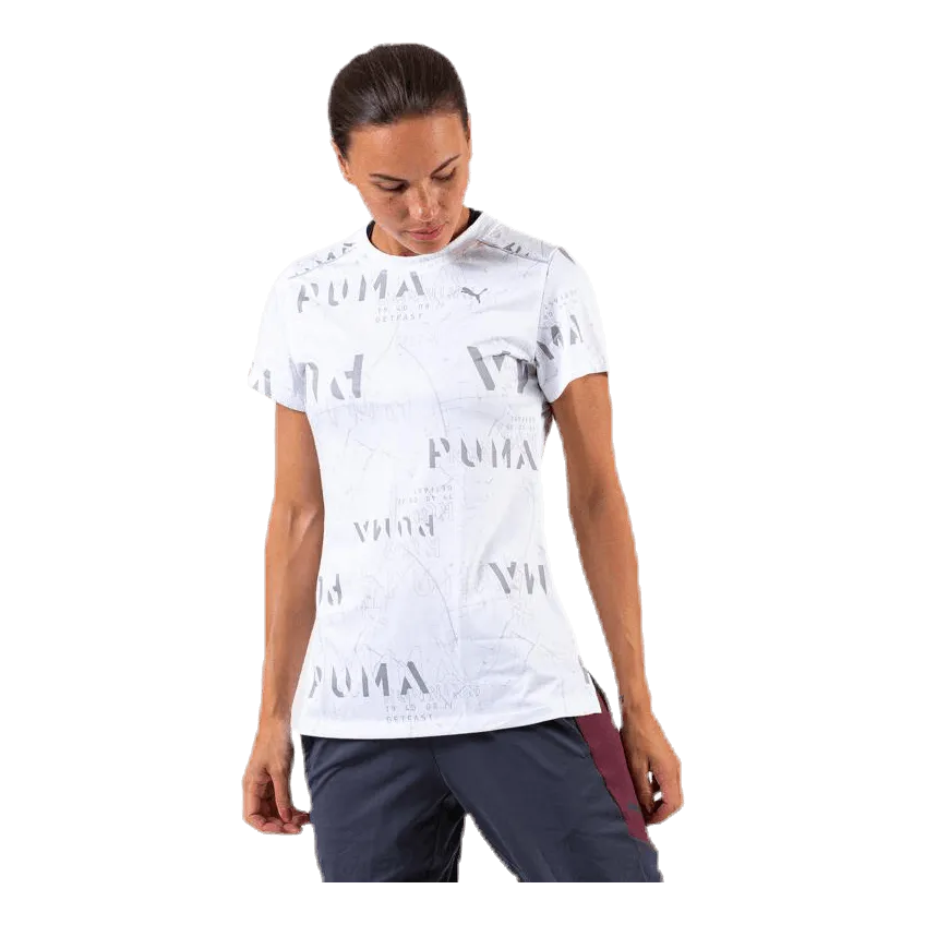 Puma Last Lap Graphic Tee White