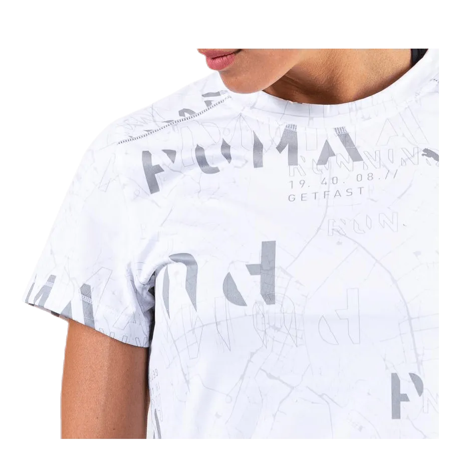 Puma Last Lap Graphic Tee White