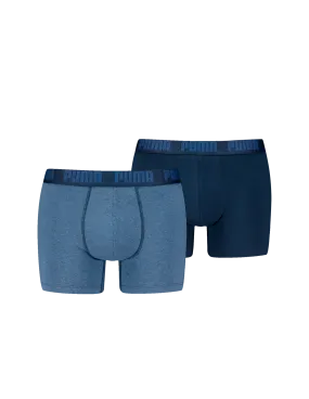 PUMA - Pack 2 Boxers azul denim Comfort Stretch 701226387 007 Hombre