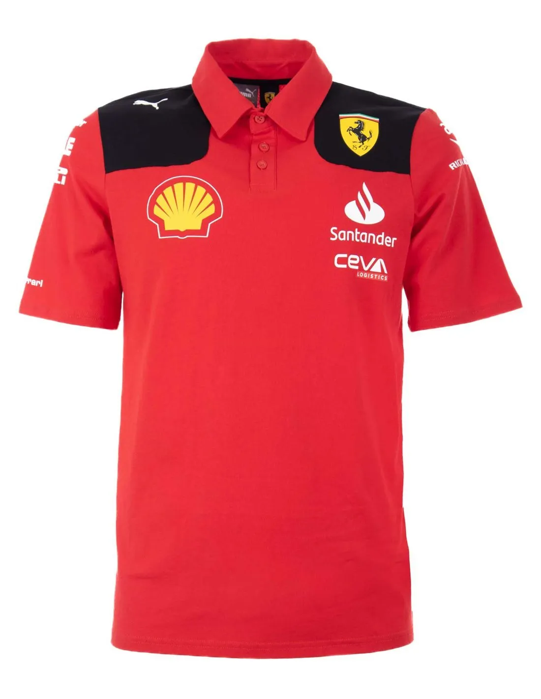 PUMA - Polo rojo Team Scuderia Ferrari 763417 01 Hombre