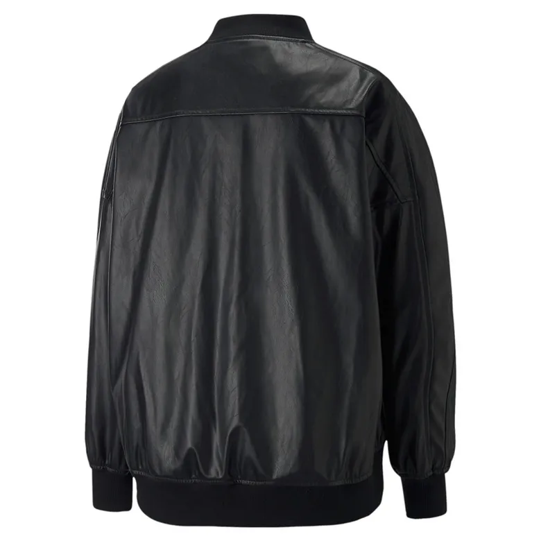 Puma T7 Oversized Faux Leather Bomber