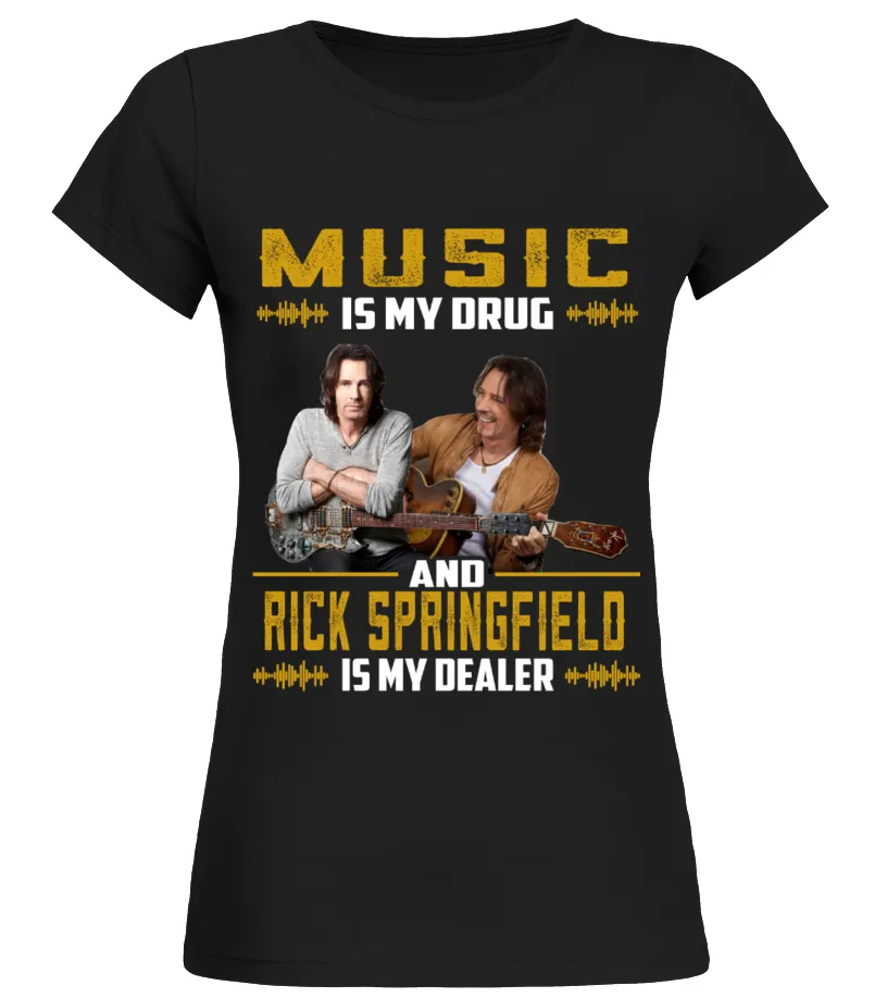 RICK SPRINGFIELD IS MY DEALER Camiseta cuello redondo Mujer