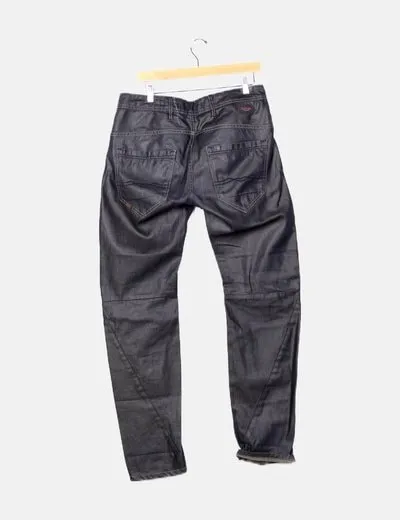 Salsa Jeans Jeans denim encerado negro