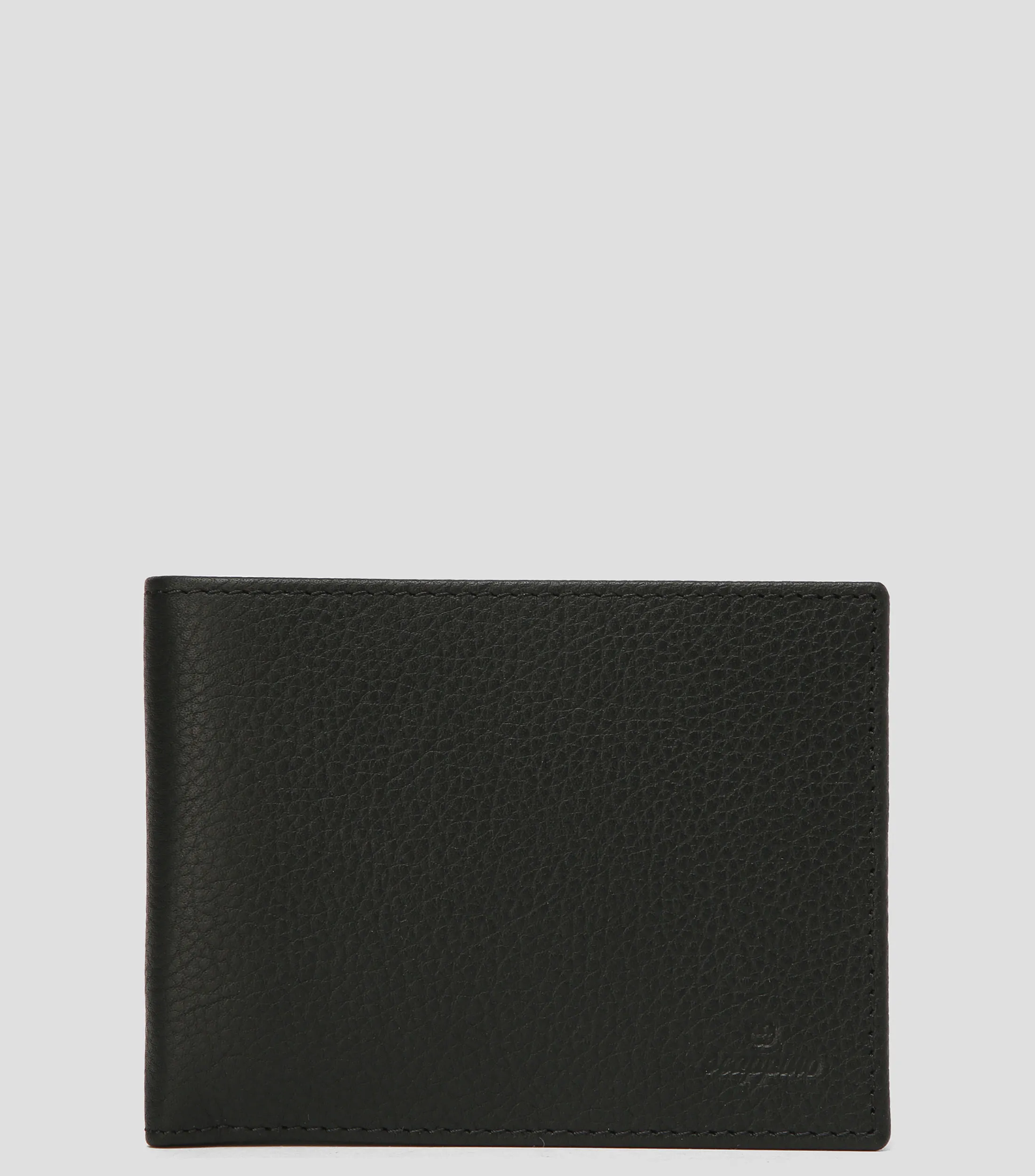 Scappino Cartera bifold en piel con textura Hombre