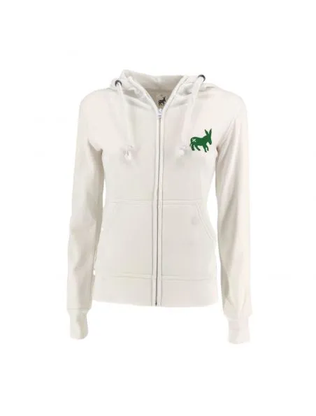 SENSA CUNISIUN Sudadera Hoodie Full-Zip Mujer Optic White