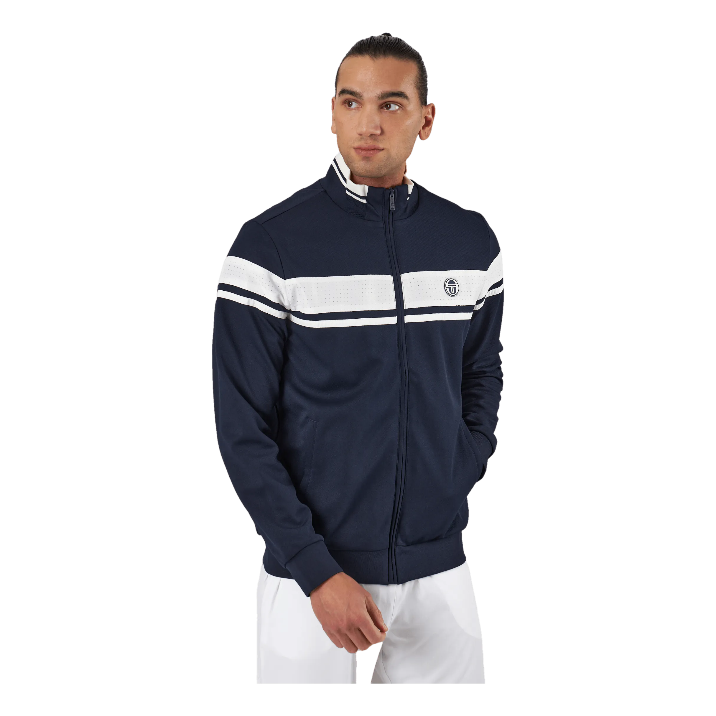 Sergio Tacchini Track Jacket Young Line Night Sky/blanc De Blanc