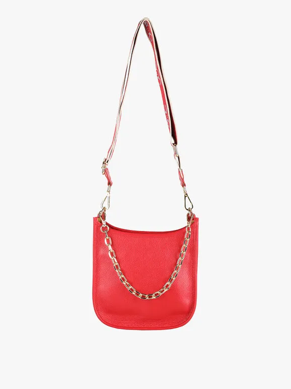 Solada Bolso de piel con cadena para mujer