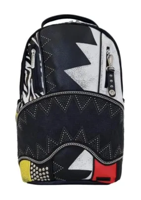 SPRAYGROUND mochila 910B6135NSZ punk rock tiburones negro