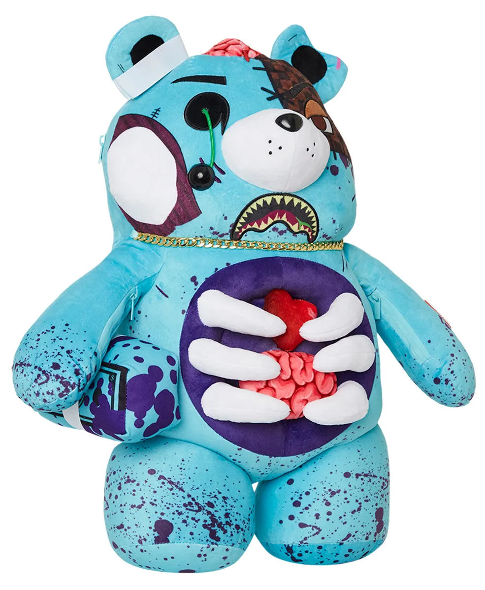 Sprayground Money Bear 12 Chainz Bear Backpack In Lime Green