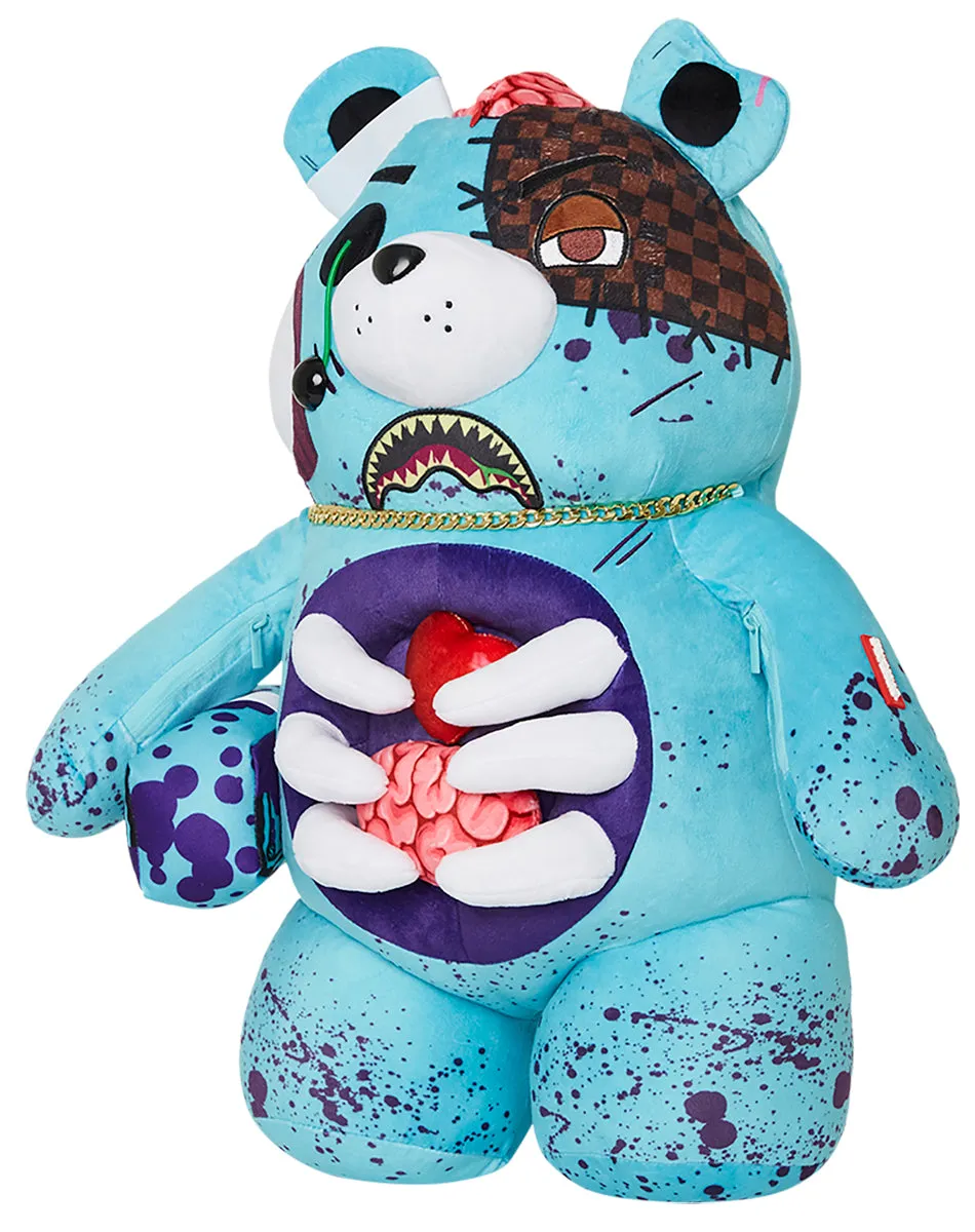 Sprayground Money Bear 12 Chainz Bear Backpack In Lime Green