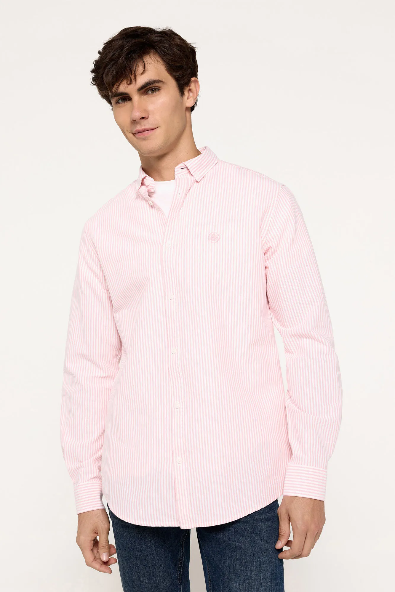 Springfield Camisa Oxford Rayas Springfield