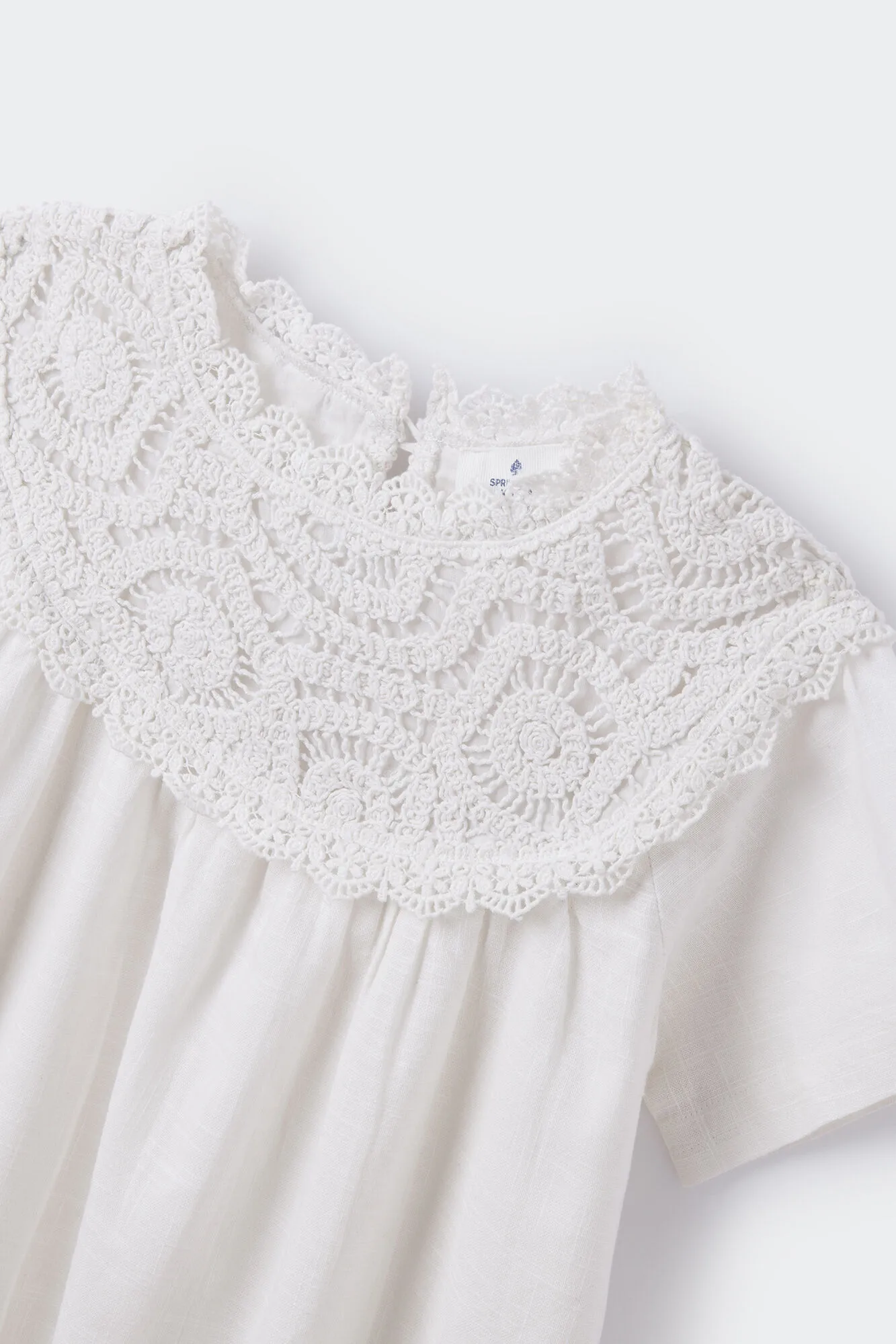 Springfield Kids Vestido collar crochet niña